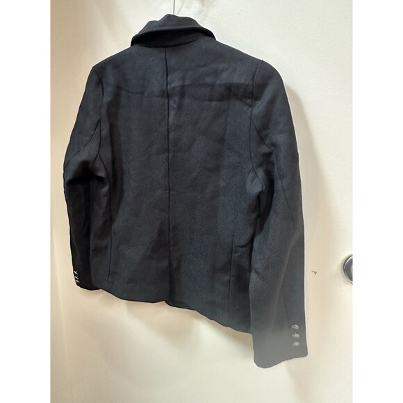 AE77 Blazer Women’s Black Wool Small Jacket Coat NWOT - Picture 5 of 7